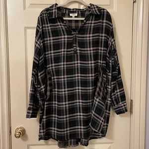 umgee boutique flannel dress